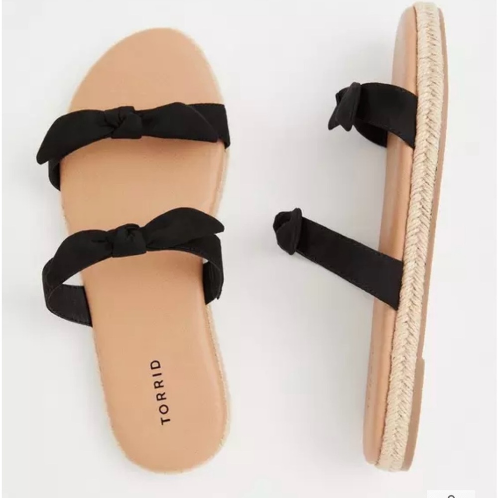 Torrid Bow Espadrille Sandals 8W